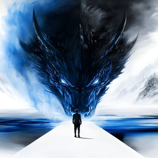 Dragon of Frigid Mountains Canvas Print