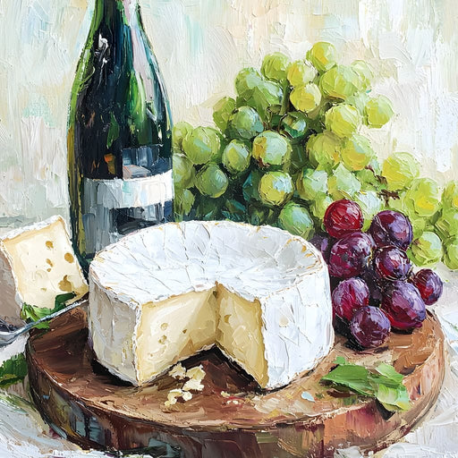 Wine and Cheese Delight Canvas Print