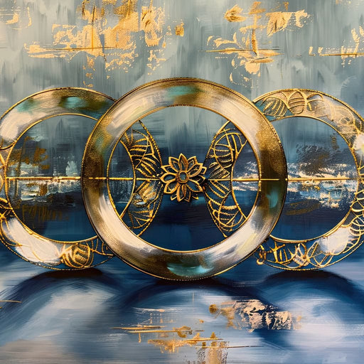 Golden Synchrony Symphony Canvas Print