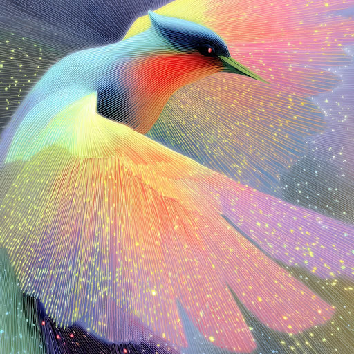 Radiant Feathered Aurora Soar Canvas Print