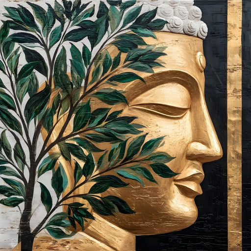 Golden Tranquility Reimagined Canvas Print