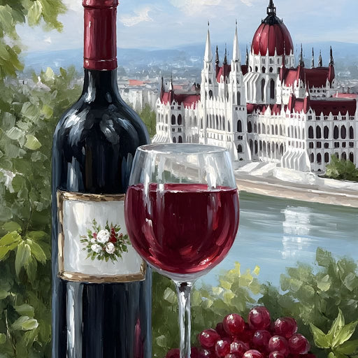Wine Reverie by the Danube Canvas Print