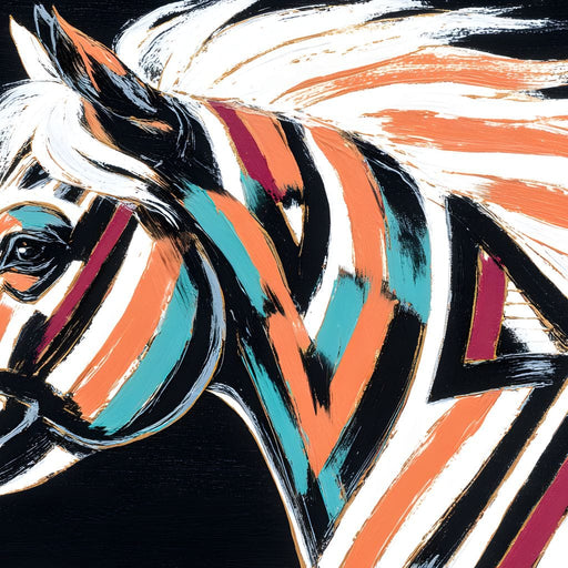Prismatic Stallion Spirit Canvas Print