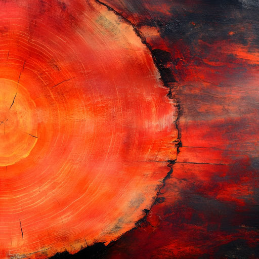 Fiery Echoes of Time Canvas Print