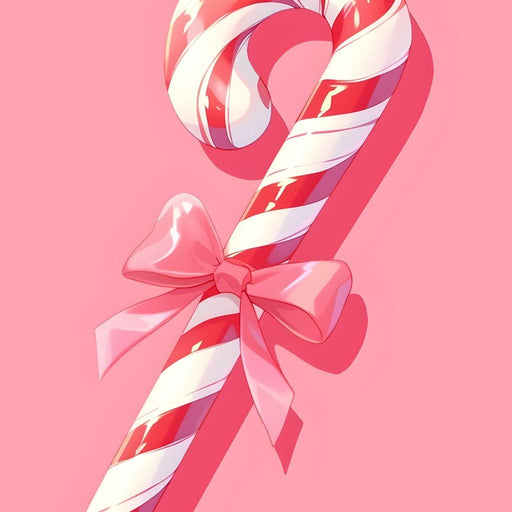 Sweet Holiday Candy Cane Delight Canvas Print
