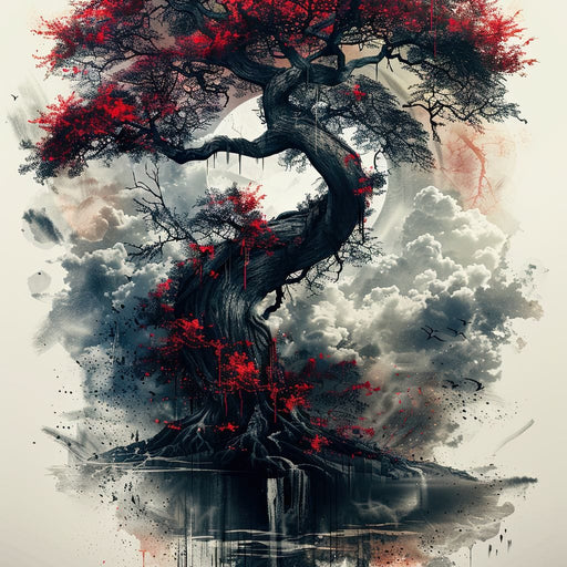 Sanguine Canopy Resilience Canvas Print