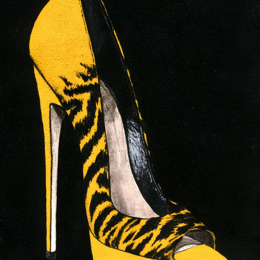 Bold Tiger Stripe Stiletto Power Canvas Print