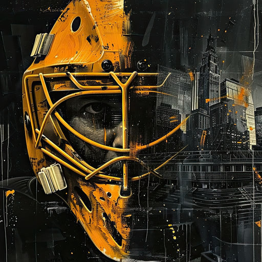 Goalie - Raven Blackwood Canvas Print