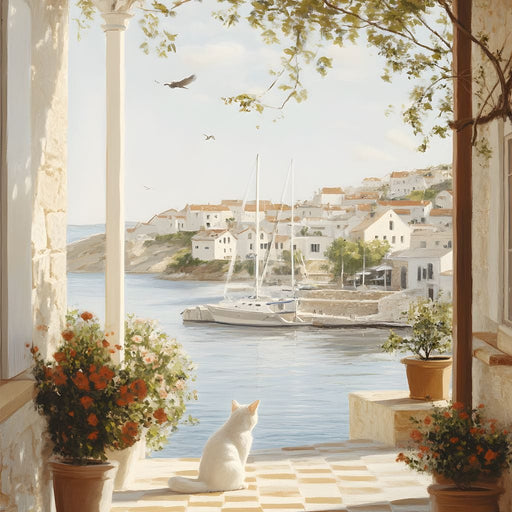 Mediterranean Tranquility View Canvas Print