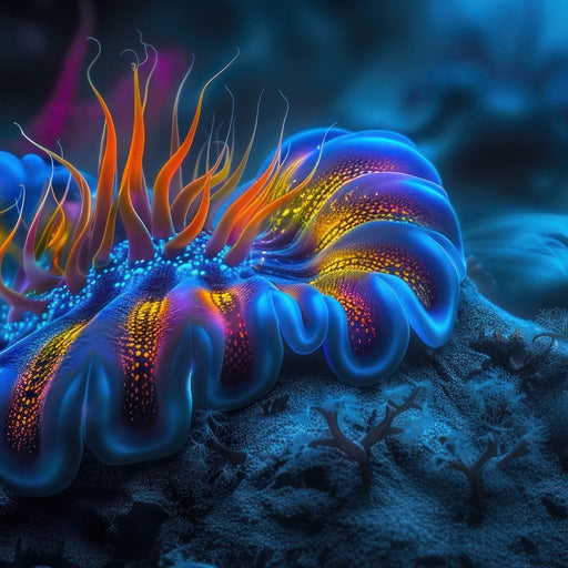 Neon Sea Bloom - TooplesArt Canvas Print