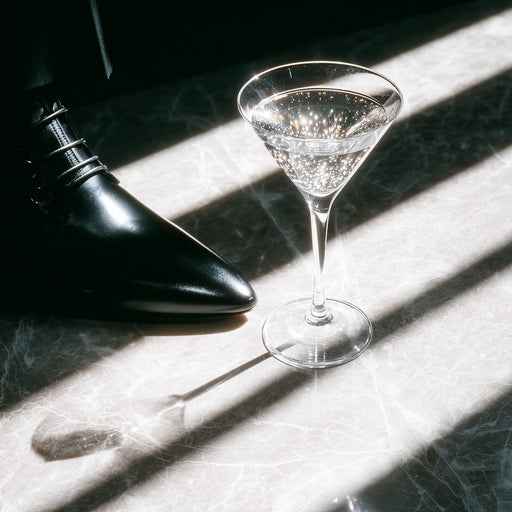 Martini Sparkle On Marble Luxury Canvas Print