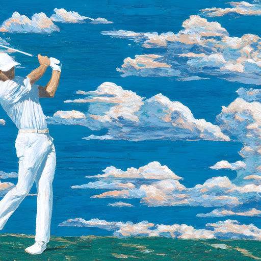 Swinging Through Dream Clouds Canvas Print