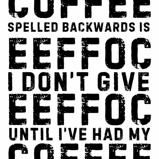 Backwards Coffee Morning Mood Canvas Print