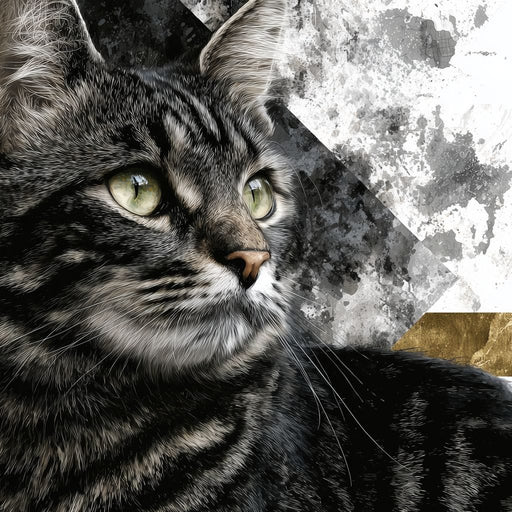 Golden Band Tabby Cat Portrait Canvas Print
