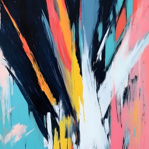 Abstract Dynamic Color Burst Canvas Print