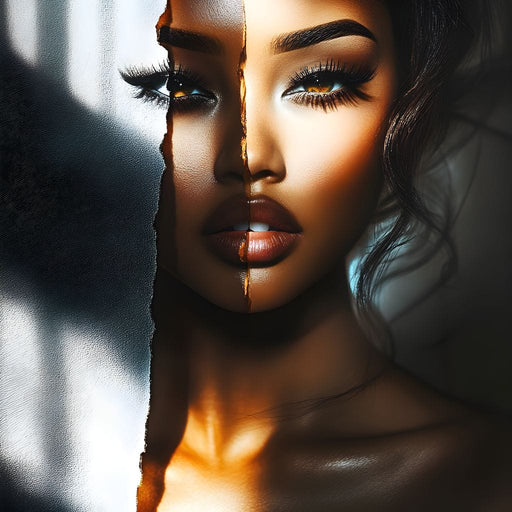 Radiant Fusion Portrait Canvas Print