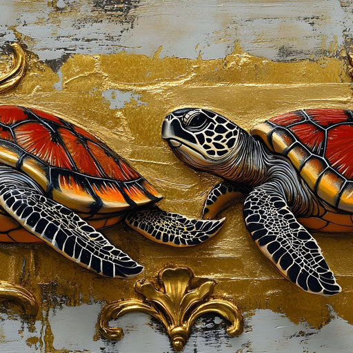 Golden Shell Odyssey Canvas Print