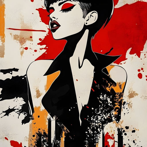 Rebellion in Sable Tones Canvas Print