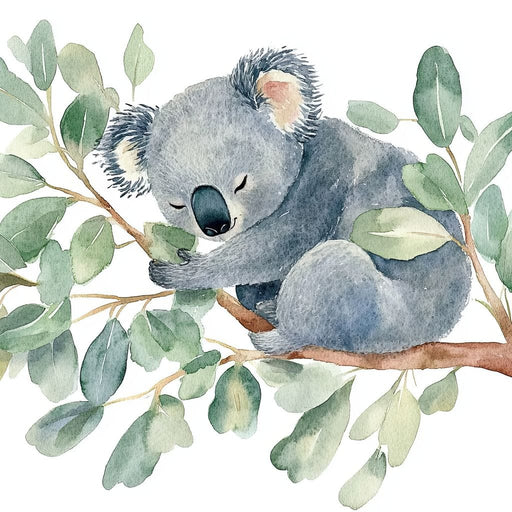 Dreamy Koala Slumber Nest Canvas Print