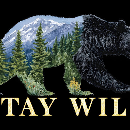 Bear Spirit Mountain Wildscape Canvas Print