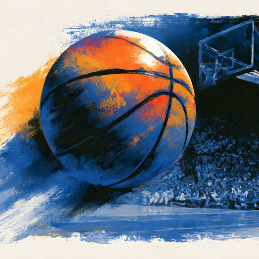Flight of the Basketball Canvas Print