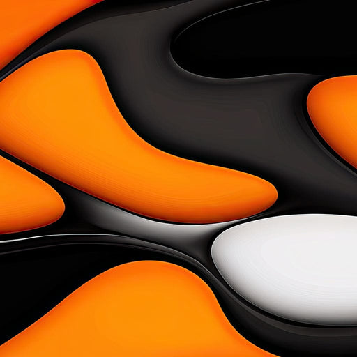 Tangerine Swirl - TooplesArt Canvas Print