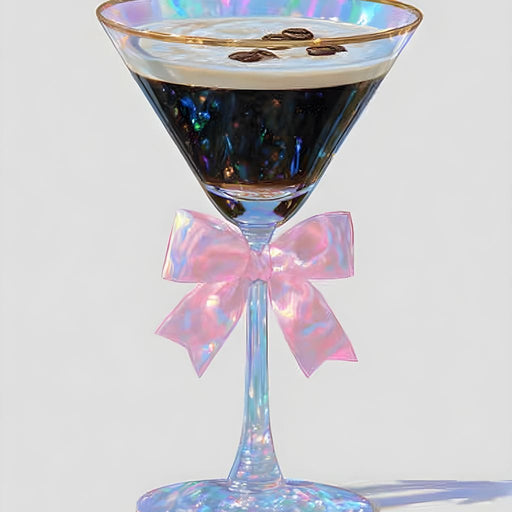 Iridescent Espresso Martini Bow Canvas Print