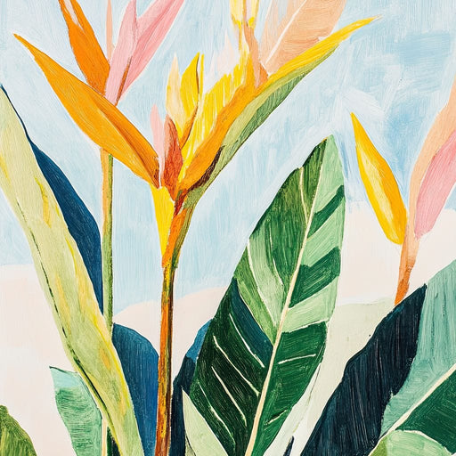 Tropical Flora Dance Canvas Print