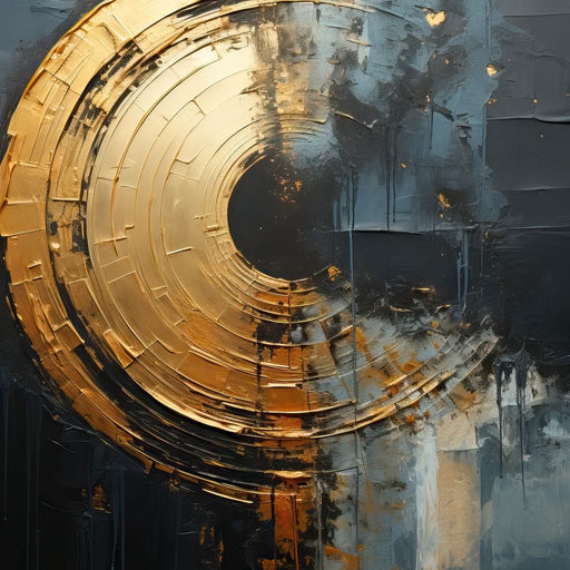 Abyssal Echoes in Gold - Tanni Cylon Canvas Print