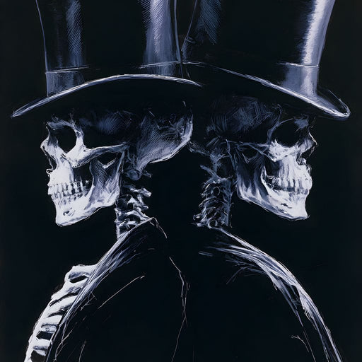 Gentlemen Waiting for the Final Curtain Canvas Print