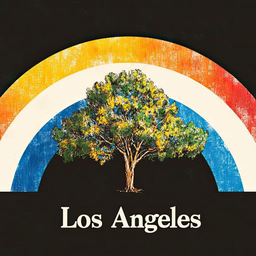 Los Angeles Rainbow Grove of Dreams Canvas Print