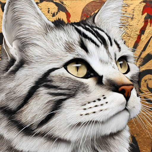 Regal Feline Elegance Captured Canvas Print