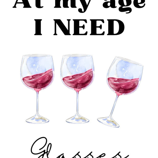 Aged To Perfection Wine Joke Poster Canvas Print