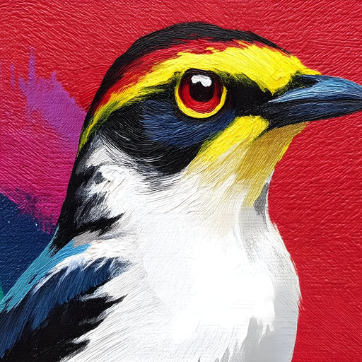 Multicolored Feathered Wonder Canvas Print