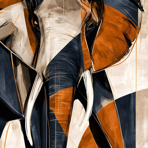 Measured Strides Through Geometric Plains Canvas Print