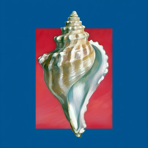 Seashell Spiral Elegance Canvas Print