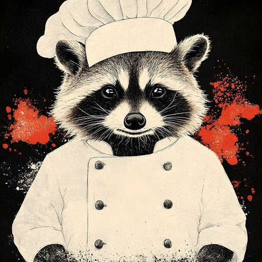 Chef Raccoon's Culinary Adventure Canvas Print