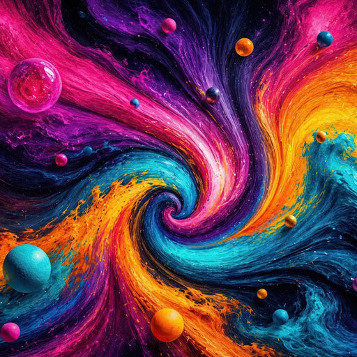 Orbiting Through Liquid Light - TooplesArt Canvas Print