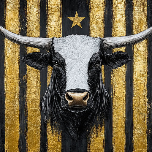 Majestic Golden Stripes Triumph Canvas Print