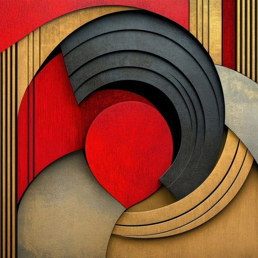 Art Deco Geometric Elegance - TooplesArt Canvas Print