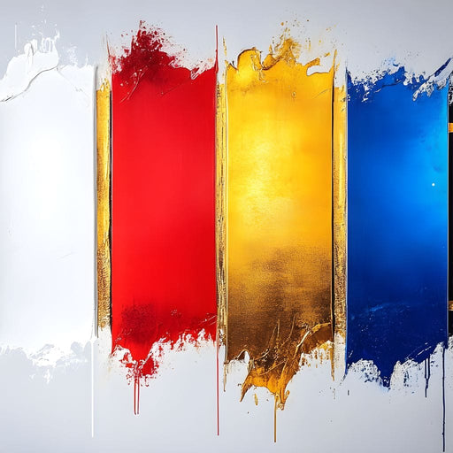 Vibrant Cascade of Colors Canvas Print