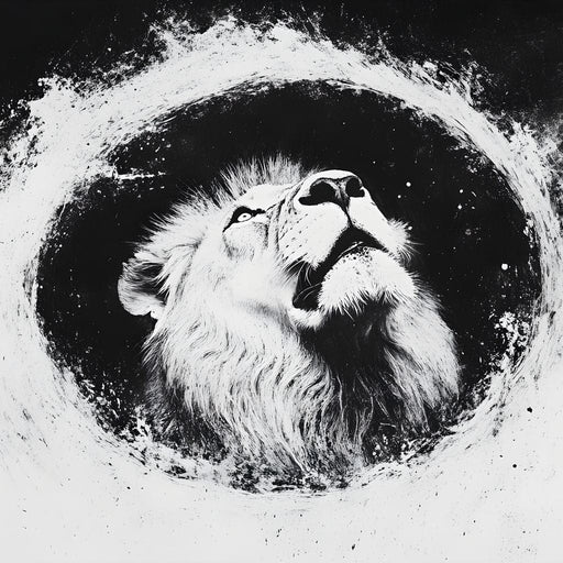 Lion's Majestic Ascent Canvas Print