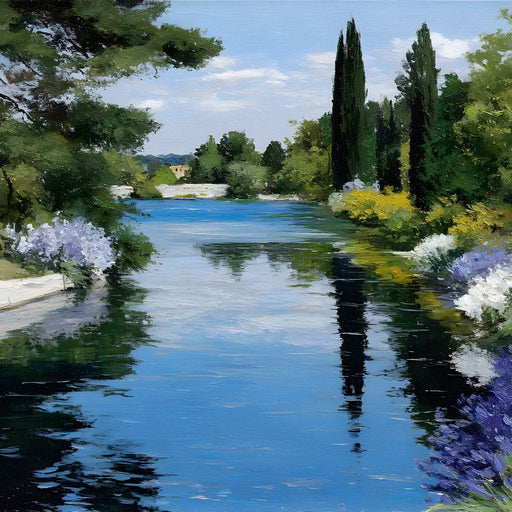 Cypress River Garden Light Canvas Print