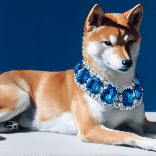 Regal Companion with Jewels Canvas Print