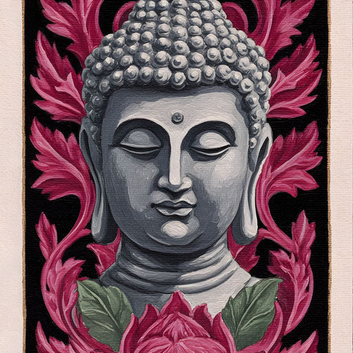 Zen Meditation Lotus Buddha Canvas Print