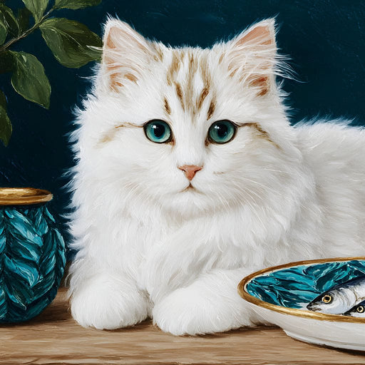 Gentle Feline Reverie Canvas Print