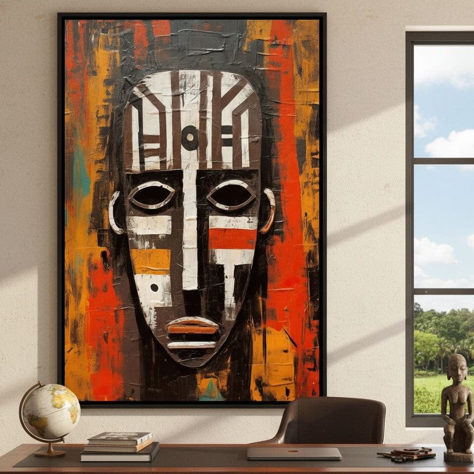 Tribal Mask 13 - Sakeem Gibbs | NicheCanvas