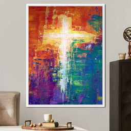 Abstract Cross - NicheCanvas