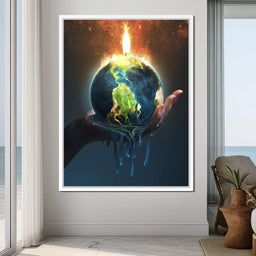 Holding the Earth - NicheCanvas