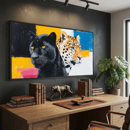 Dual Panther Leopard Portrait
